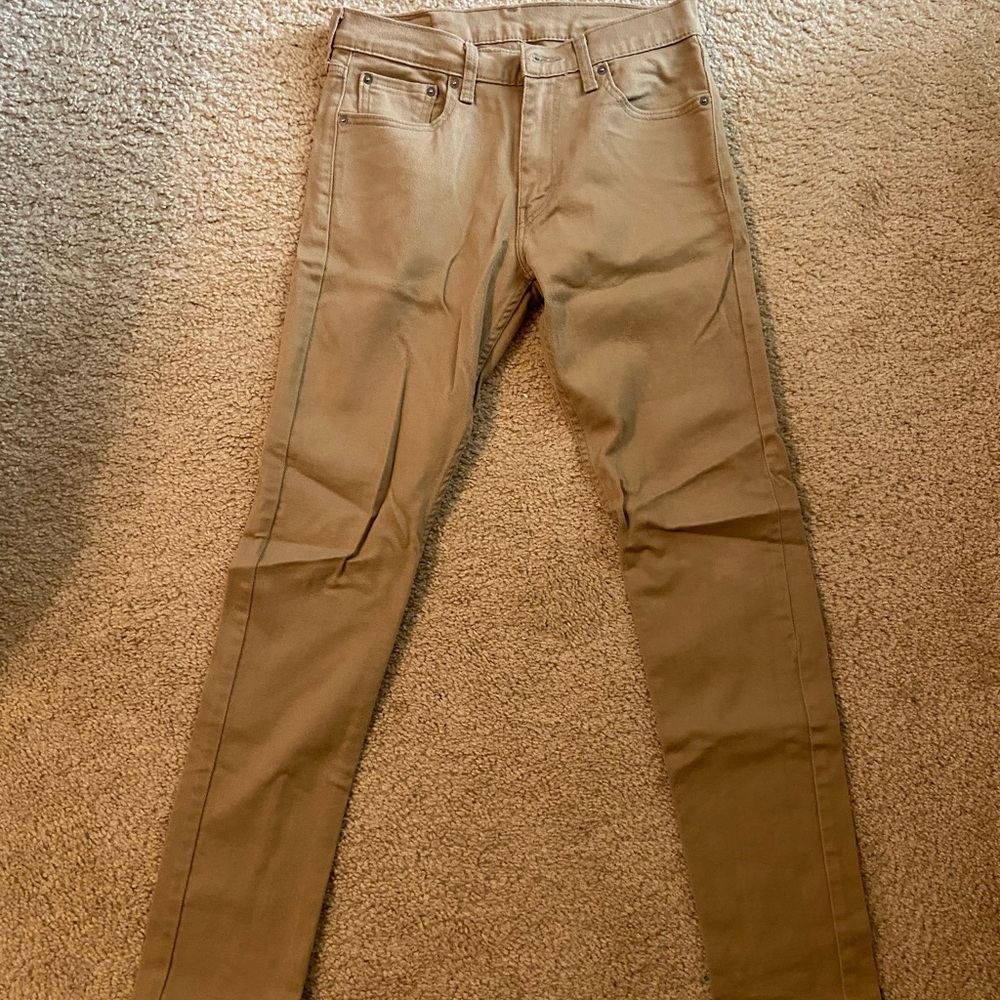 Levi's Beige 512 Slim Fit Jeans